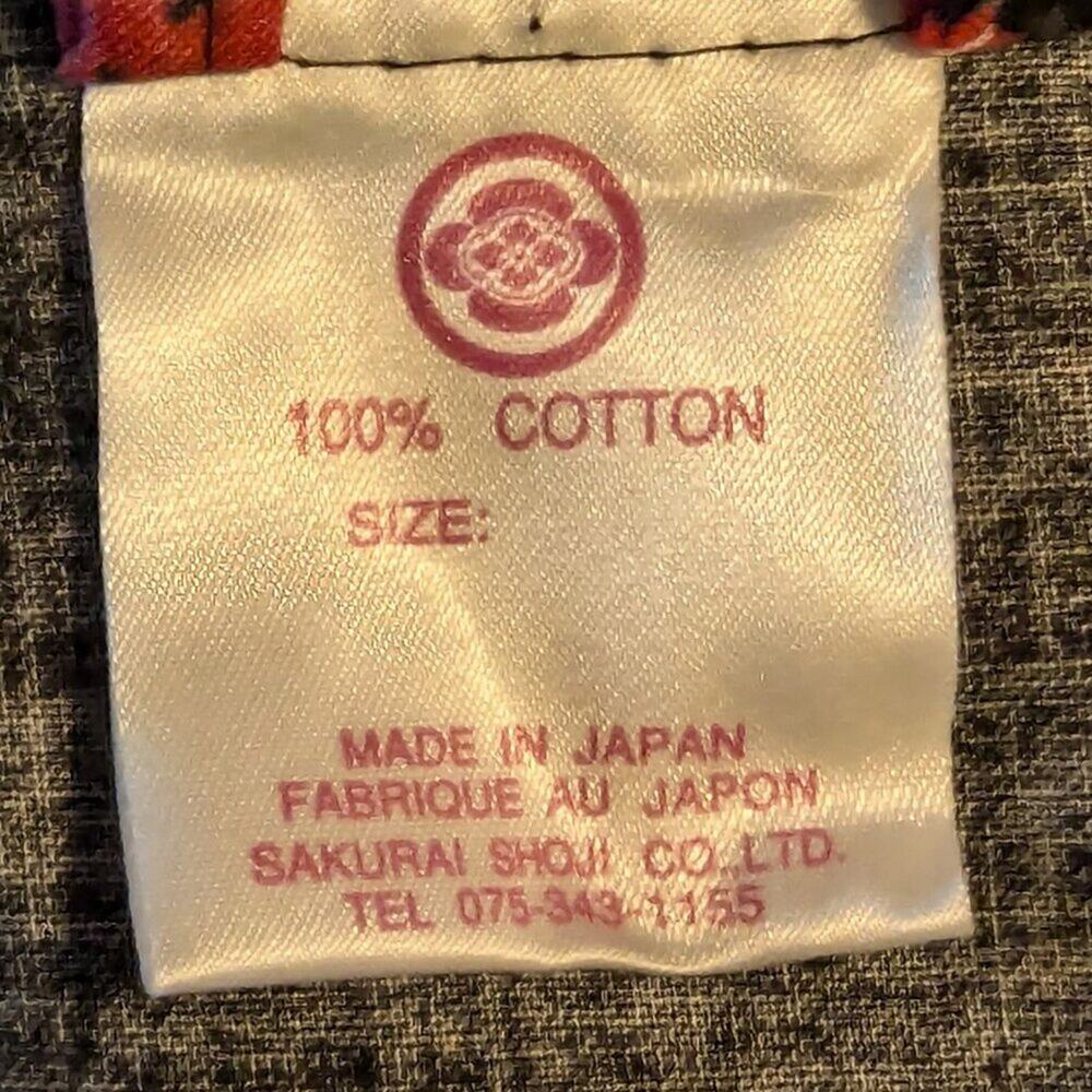 💜NWT Authentic Japanese cotton kimono by Sakurai Shoji - Picture 9 of 9
